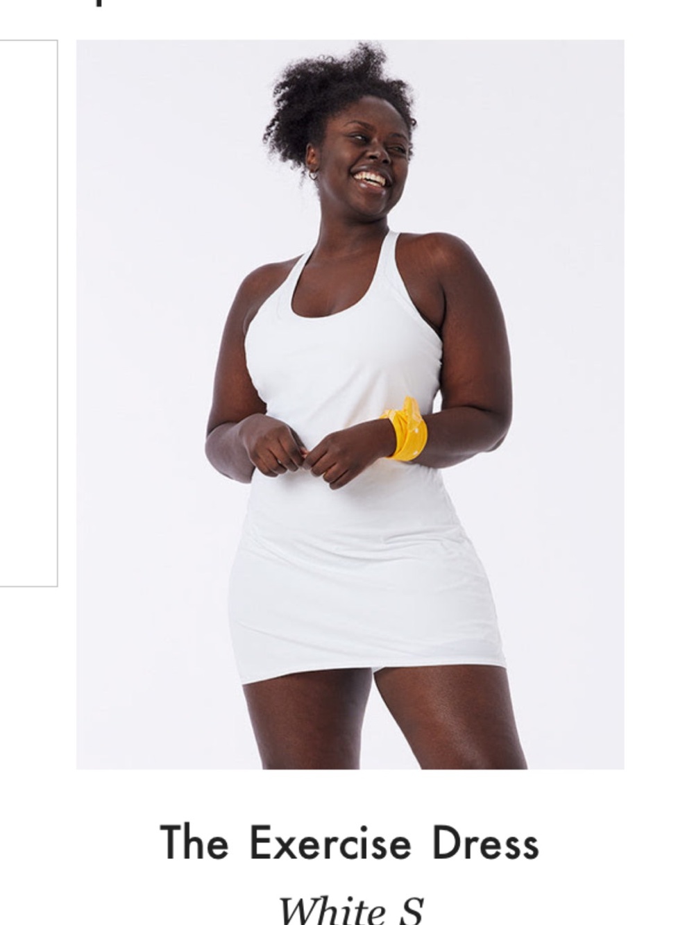 Outdoor Voices White Exercise Dress